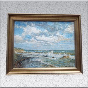Hermann Drechsler (HB): Ostsee bei Kellenhusen (1924) Ölgemälde, gerahmt, 52 cm x 66 cm, 790,- €