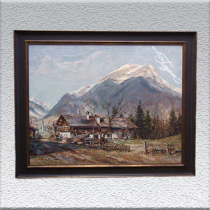 Louis Wöhner / Berg Daniel (bei Ehrwald – Tirol) Ölgemälde, gerahmt, 78 x 93 cm 2500,- €