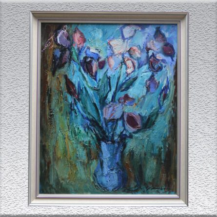 Georg Hillmann: Blumen in Blau Georg Hillmann: Blumen in Blau