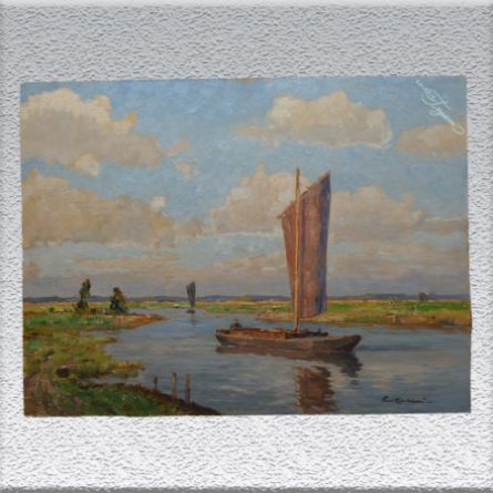 Paul Ernst Wilke:  Torfkähne auf der Hamme Paul Ernst Wilke: Torfkähne auf der Hamme